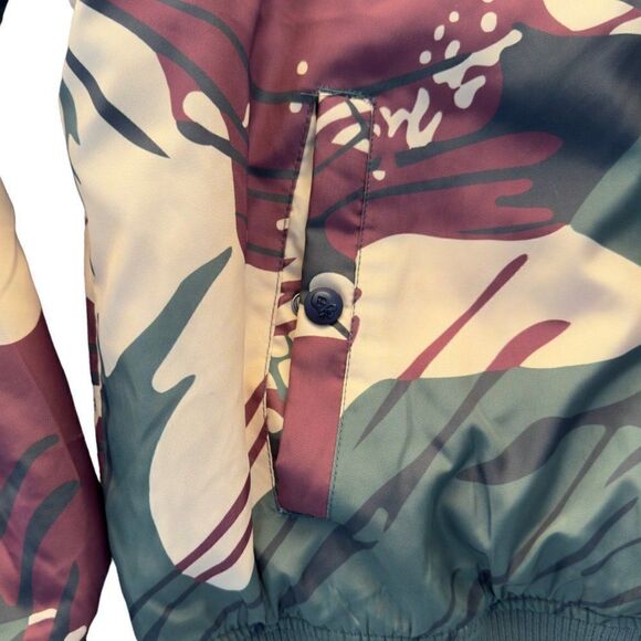 Zero Foxtrout Gear Retro Bomber Jacket "Brush Stroke Camo / Green" Men's XL - Picture 8 of 9